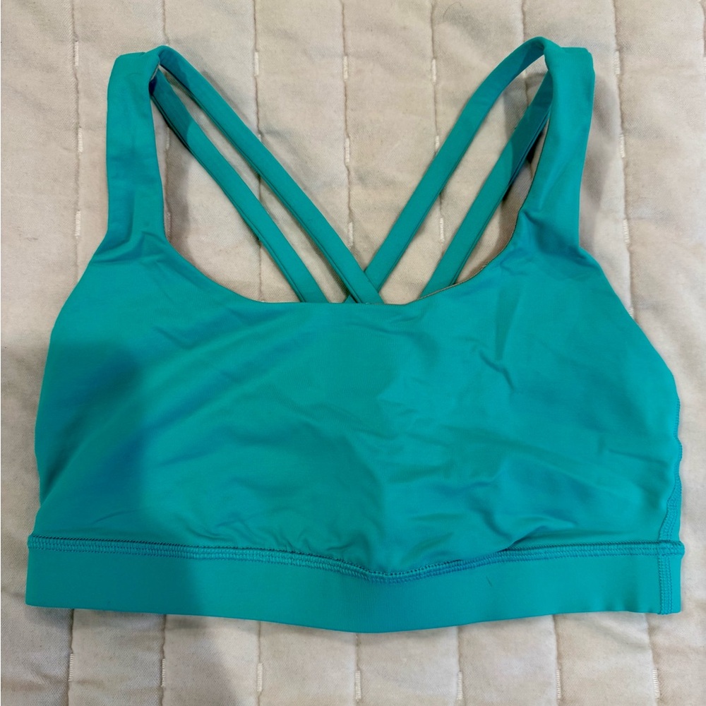 Lululemon Athletica Turquoise Strappy Sports Bra